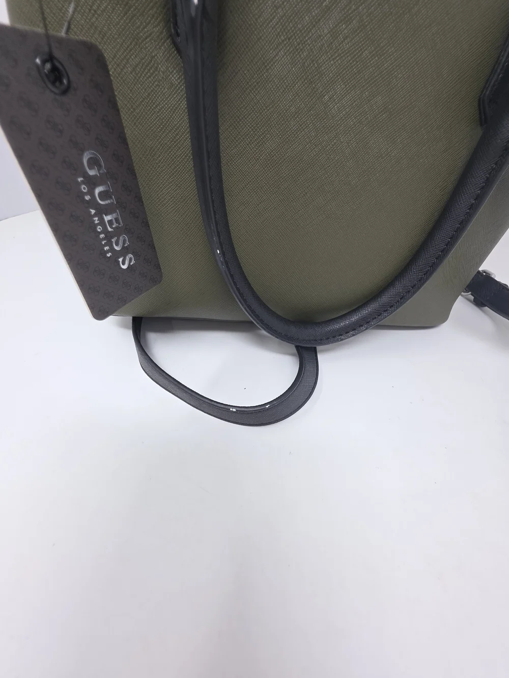 GUESS Olive Green and Black Bag Satchel Shoulder Crossbody Purse NWT